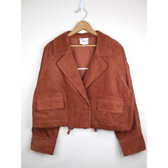 Anthropologie J.O.A Corduroy Cropped Utility Jacket - Picture 4 of 14